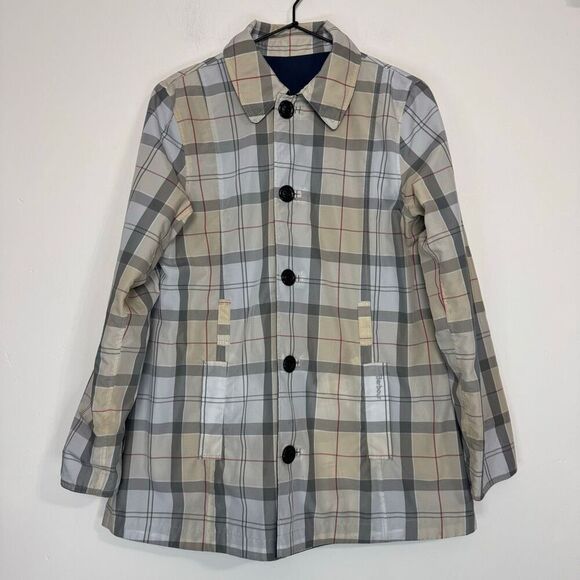 Barbour Navy Blue Reversible Trench 8 - Picture 5 of 8